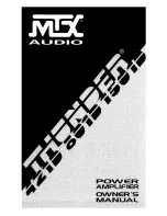 MTX Thunder 1501D Owner'S Manual preview