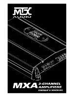 MTX Thunder AXE MXA3002 Owner'S Manual preview