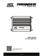 Preview for 1 page of MTX Thunder Marine WET Series Owner'S Manual