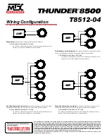 Preview for 1 page of MTX Thunder T8512-04 Connection Manual