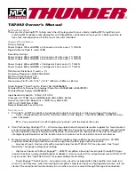 MTX Thunder TA7402 Owner'S Manual preview