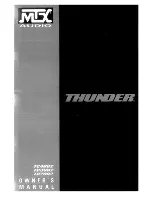 Preview for 1 page of MTX Thunder TC TC2002 Owner'S Manual