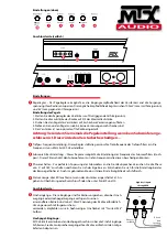 Preview for 15 page of MTX Thunder TH1500D User Manual