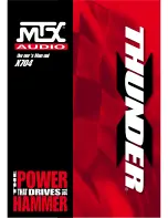 Предварительный просмотр 1 страницы MTX Thunder X704 Owner'S Manual