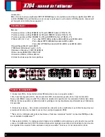 Предварительный просмотр 6 страницы MTX Thunder X704 Owner'S Manual