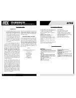 Preview for 5 page of MTX THUNDER895 Owner'S Manual