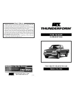 MTX ThunderForm FORD RANGER User Manual preview
