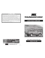 MTX Thunderform JEEP GRAND CHEROKEE User Manual preview