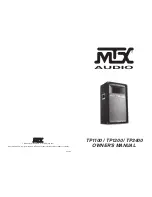 Предварительный просмотр 1 страницы MTX TP1100 Owner'S Manual