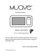 Preview for 1 page of Muave MU070CES Instruction Manual