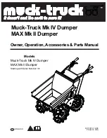 Preview for 1 page of Muck-Truck MAX Mk II Dumper Owner, Operation, Accessories & Parts Manual