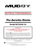 Muddy MCS3000-3A Instruction Manual preview