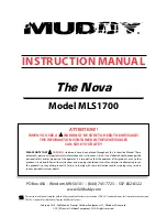 Preview for 1 page of Muddy MLS1700 Instruction Manual