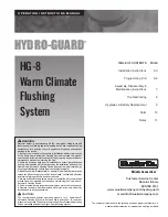 MUELLER CO. HYDRO-GUARD HG-8 Operating Instructions Manual preview