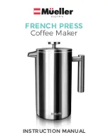 Preview for 1 page of Mueller FRENCH PRESS Instruction Manual