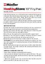 Mueller HealthyStone FP-10 Manual preview