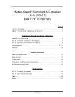 Preview for 3 page of Mueller HYDRO GUARD HG-11 Standard User'S Operation Manual