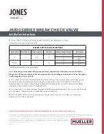 Preview for 2 page of Mueller Jones J6000 Series Installation Instructions