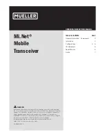 Mueller Mi.Net Operating Instructions Manual preview