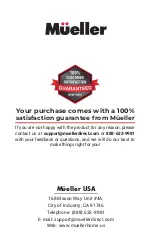 Предварительный просмотр 12 страницы Mueller Pro MC-710 Instruction Manual