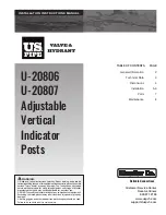 Предварительный просмотр 1 страницы Mueller U-20806 Installation Instructions Manual