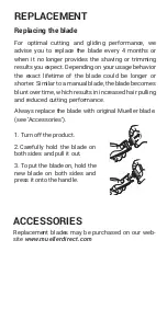 Preview for 13 page of Mueller UltraBlade Pro UB110 Instruction Manual