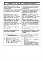 Preview for 5 page of Mugnaini PICCOLO 60 Instructions For Installation, Use And Maintenance Manual