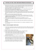 Preview for 9 page of Mugnaini PICCOLO 60 Instructions For Installation, Use And Maintenance Manual