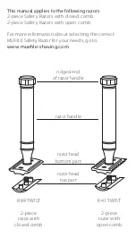 Предварительный просмотр 3 страницы Muhle R 41 Operating Manual And Safety Instructions