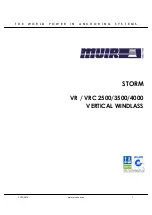 Предварительный просмотр 1 страницы Muir STORM VR 2500 Manual