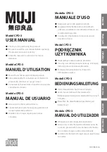 Muji CPD-3 User Manual предпросмотр