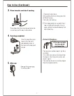 Preview for 8 page of Muji MJ-PT6AEU User Manual