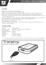 Предварительный просмотр 4 страницы MUKii TransImp TIP-Q120U3SI User Manual