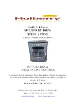 Preview for 1 page of MULBERRY Shaw 10kW Installation & Operating Instructions Manual