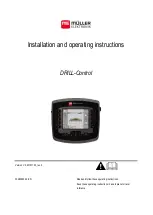 Preview for 1 page of Muller Elektronik DRILL-Control Installation And Operating Instructions Manual