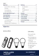 Preview for 2 page of Muller licht 404013 Instruction Manual