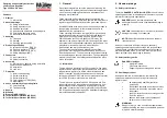 Muller 320 Operating And Assembly Instructions preview