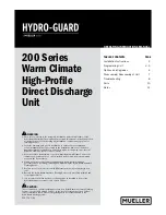 Muller HYDRO-GUARD 200 Series Operating Instructions Manual preview