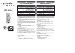 Preview for 1 page of Muller Paladin 676 311 rf Quick Start Manual