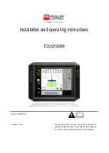 Muller TOUCH800 Installation And Operating Instructions Manual preview