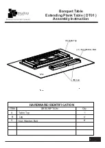 Предварительный просмотр 2 страницы Multay Banquet Table Assembly Instructions Manual