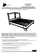 Предварительный просмотр 1 страницы Multay Louvre Bed SB01 Assembly Instruction