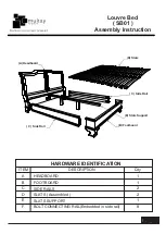 Предварительный просмотр 2 страницы Multay Louvre Bed SB01 Assembly Instruction