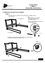 Предварительный просмотр 3 страницы Multay Louvre Bed SB01 Assembly Instruction