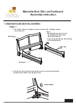 Preview for 3 page of Multay Marseille Bed 150 Low Footboard Assembly Instruction