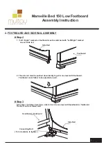 Preview for 4 page of Multay Marseille Bed 150 Low Footboard Assembly Instruction