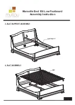 Preview for 5 page of Multay Marseille Bed 150 Low Footboard Assembly Instruction