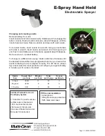 Preview for 2 page of Multi-Clean E-Spray Hand Held Quick Start Manual