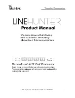 Preview for 1 page of Multi-Link Line Hunter Product Manual