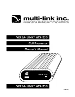 Multi-Link VERSA-LINKTM ATX-250 Owner'S Manual preview